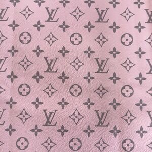 Louis Vuitton  Pink  Monogram Vinyl For Crafting Logo Classicsiz piece 12" X 12"